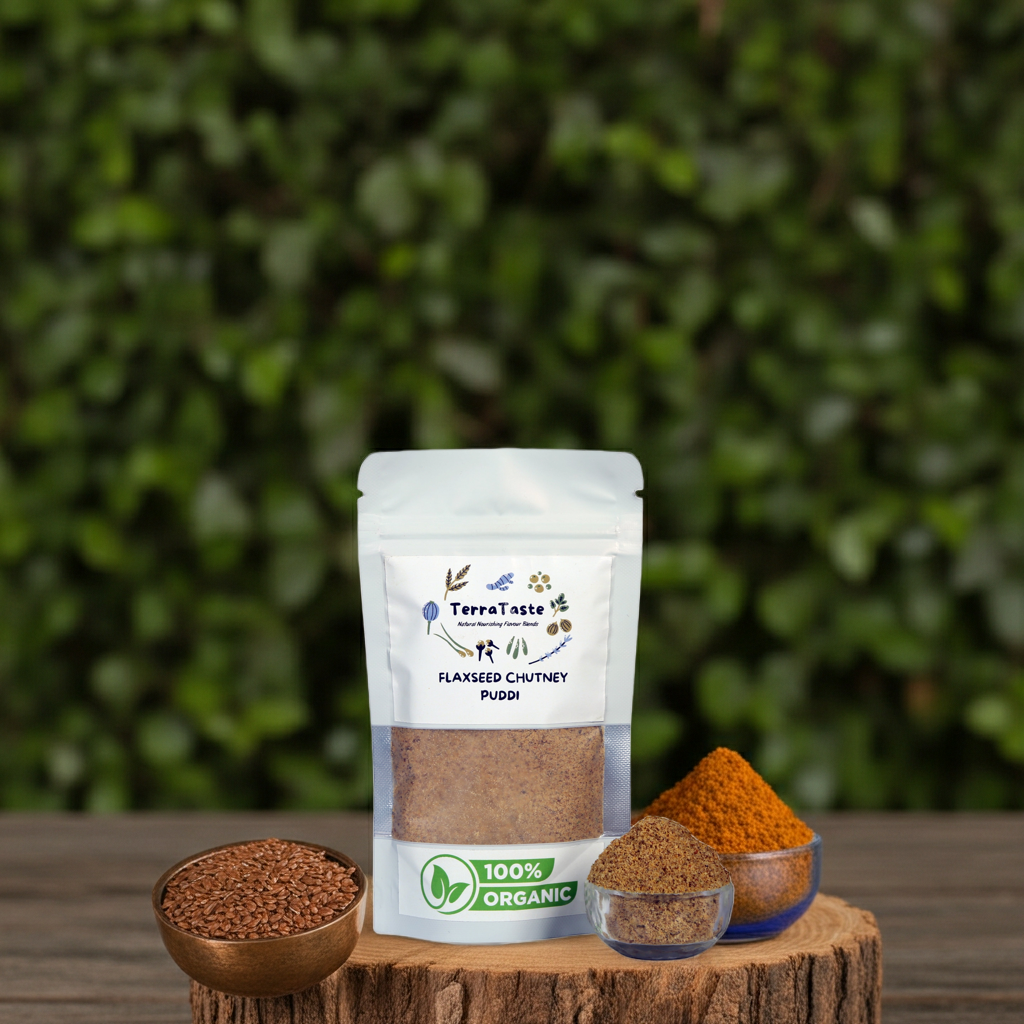 TerraTaste Flax Seeds Chutney Puddi, 100g