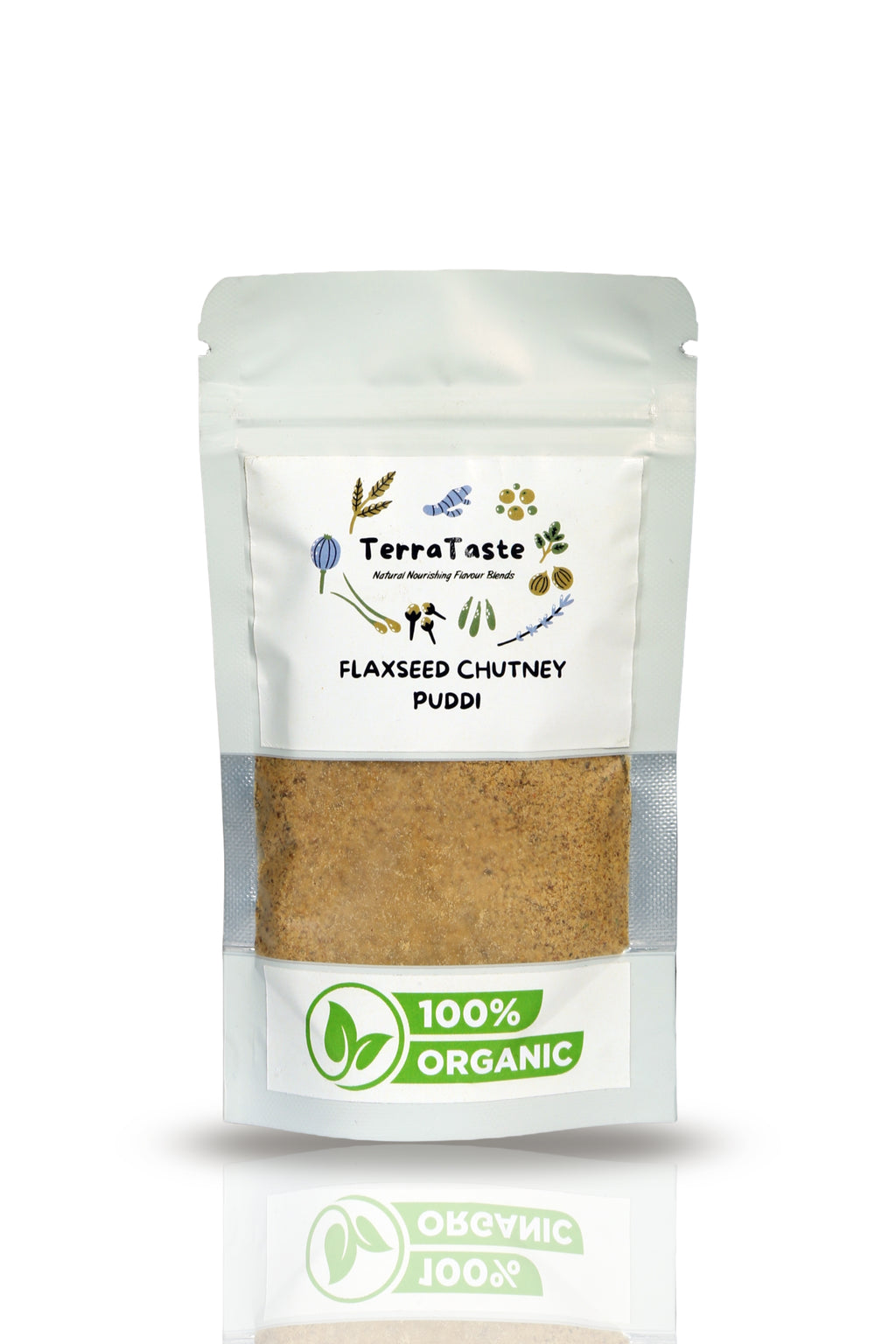 TerraTaste Flax Seeds Chutney Puddi, 100g