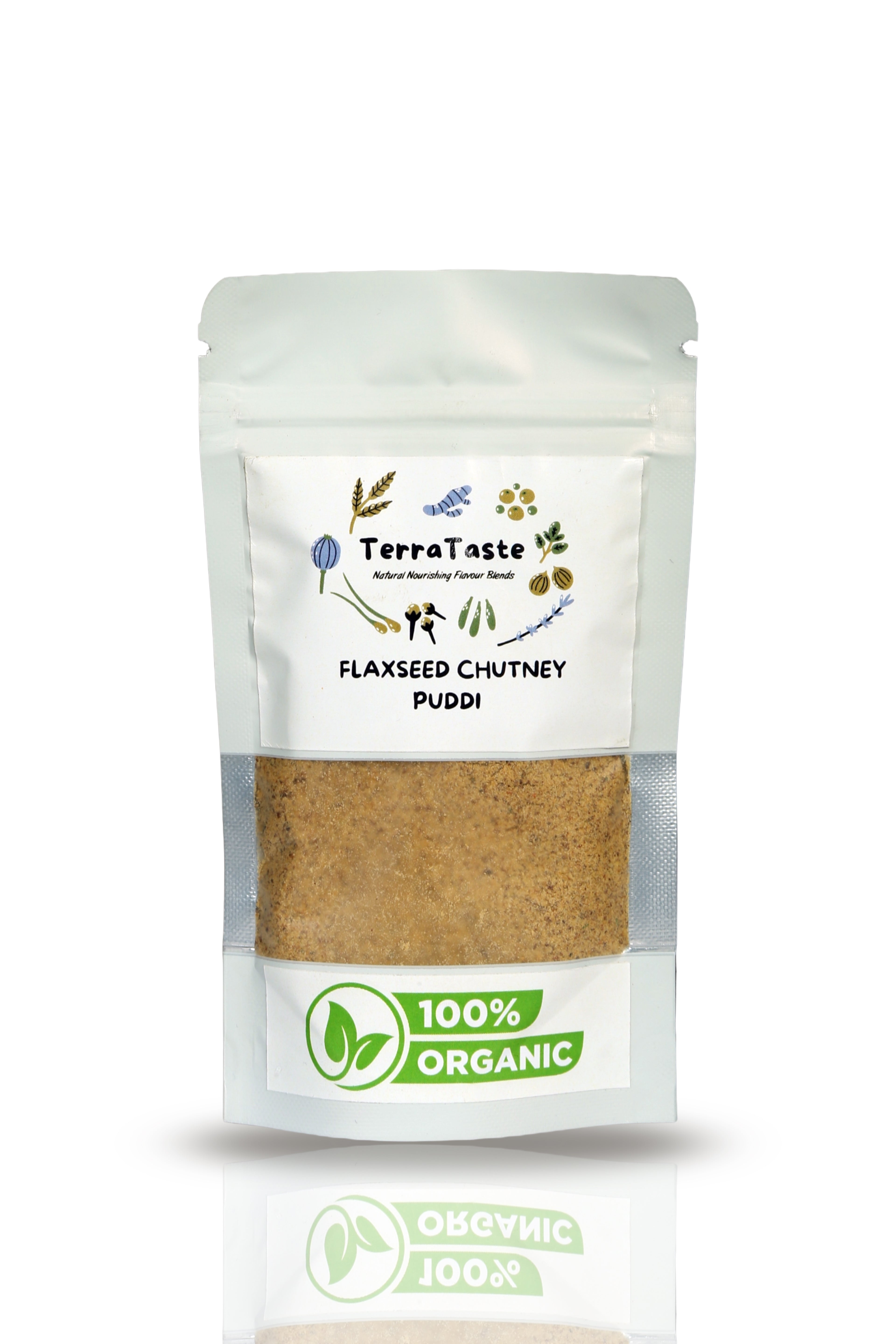 TerraTaste Flax Seeds Chutney Puddi, 100g